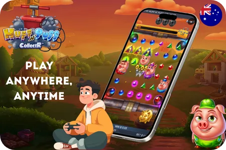 Huff n Puff CollectR mobile gameplay experience for on-the-go playing